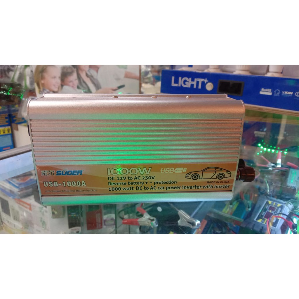 Power Inverter SUOER 12v 1000 Watt Kualitas Bagus