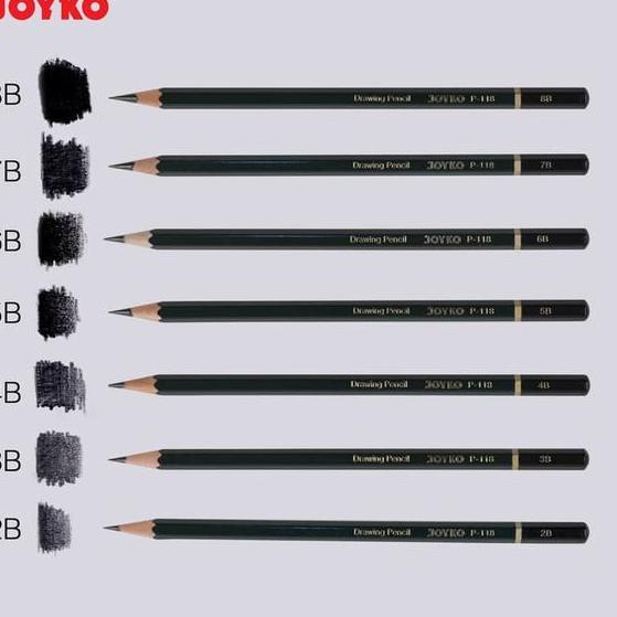 

B6W ★ Drawing Sketch Pencil Joyko / Pensil gambar sketsa P-118-14 P 118 14 isi 14 pcs Joyko M894 Pro