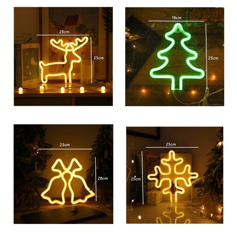 neon edisi natal / lampu christmas