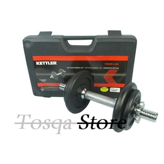 Cuci Gudang Rubberized Dumbell Set 10Kg KETTLER / Dumbel set rubber 10kg
