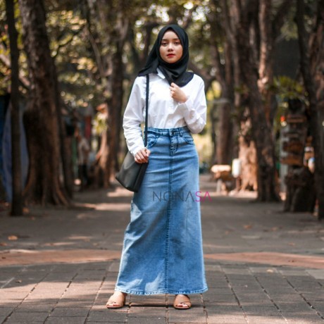  RESTOK LAGI Rok Jeans Span  Snow R392 Shopee Indonesia