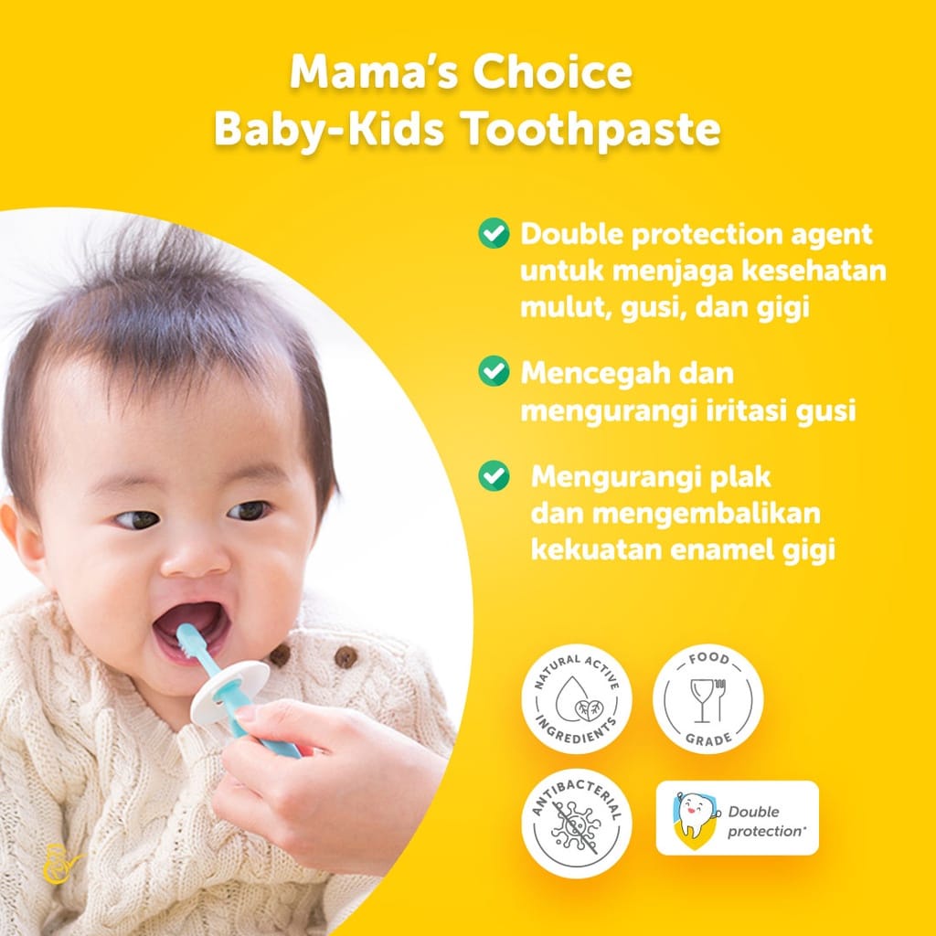 PASTA GIGI BAYI DAN ANAK ( BABY &amp; KIDS TOOTHPASTE MAMA'S CHOICE)