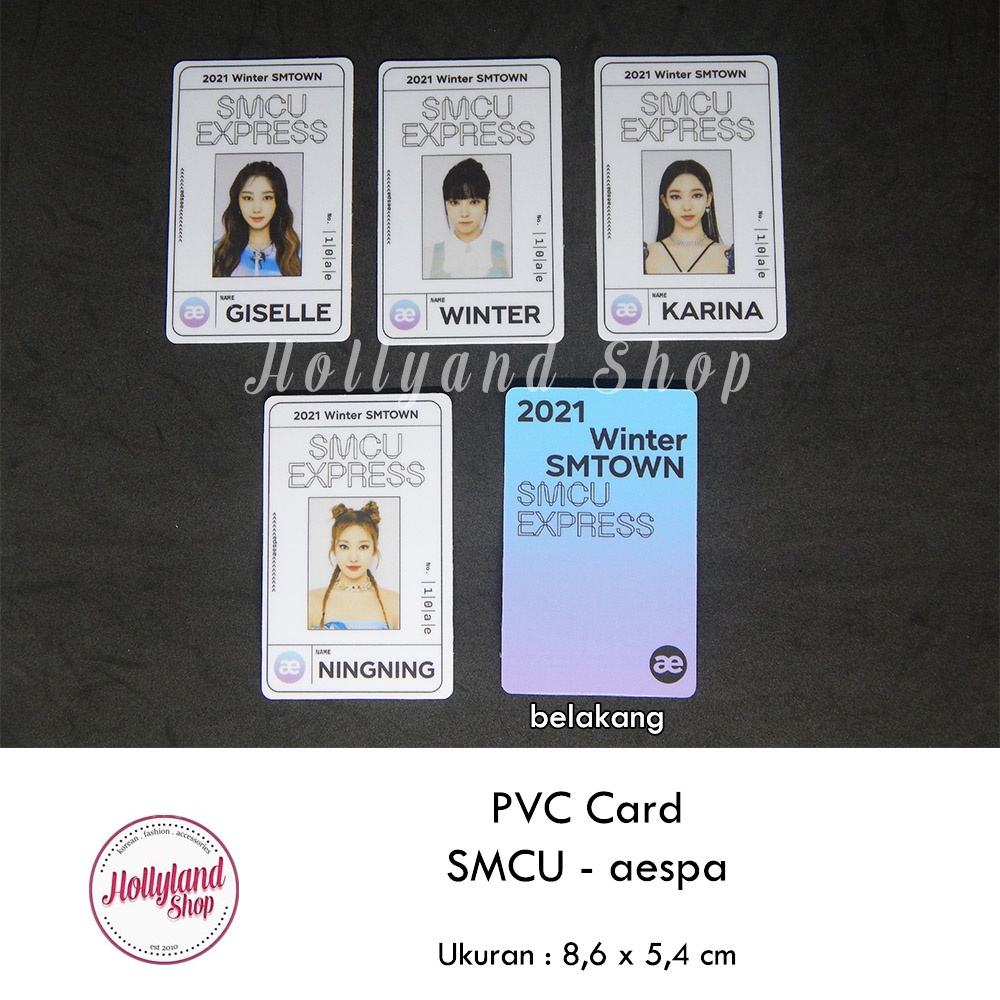 Kartu PVC ID 2021 Winter SMTOWN SMCU Express aespa Ningning Winter Giselle Karina Unofficial