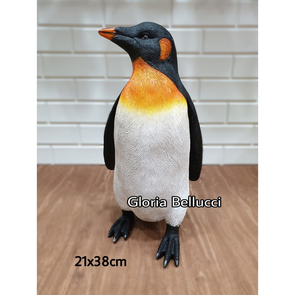 patung pajangan pinguin jumbo burung penguin hiasan dekorasi kolam taman kebun