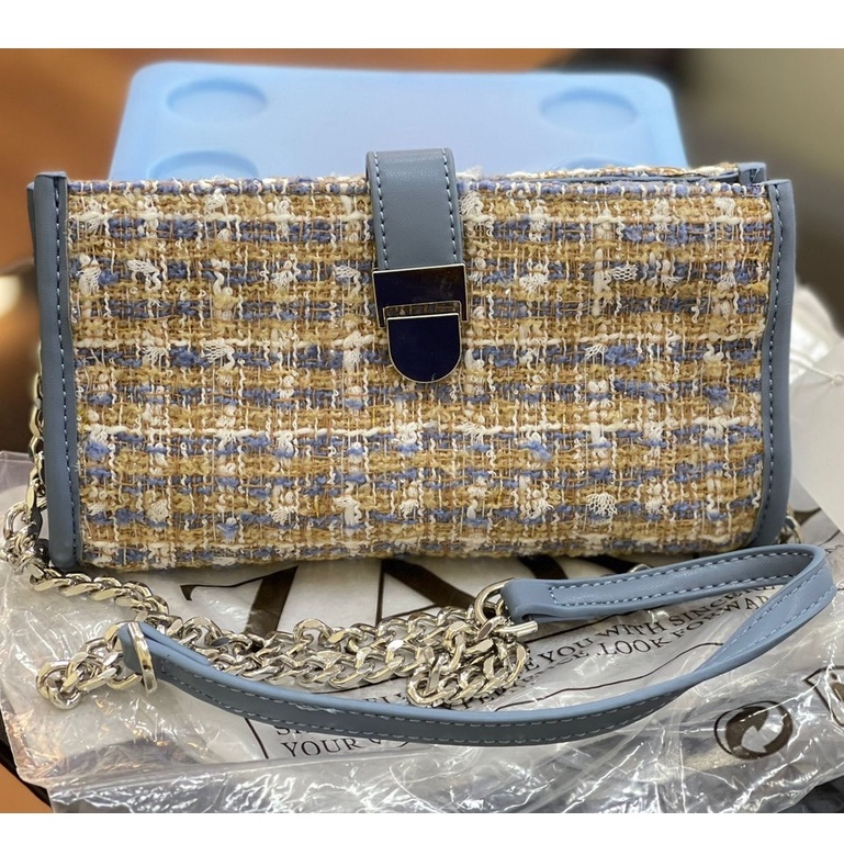 TAS SELEMPANG WANITA ZR TWEED CROSSBODY BAG ZR082