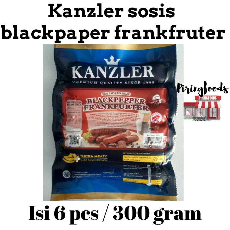 

KANZLER BLACKPAPER SOSIS LADA HITAM ISI 6 PCS BERAT 300 GRAM