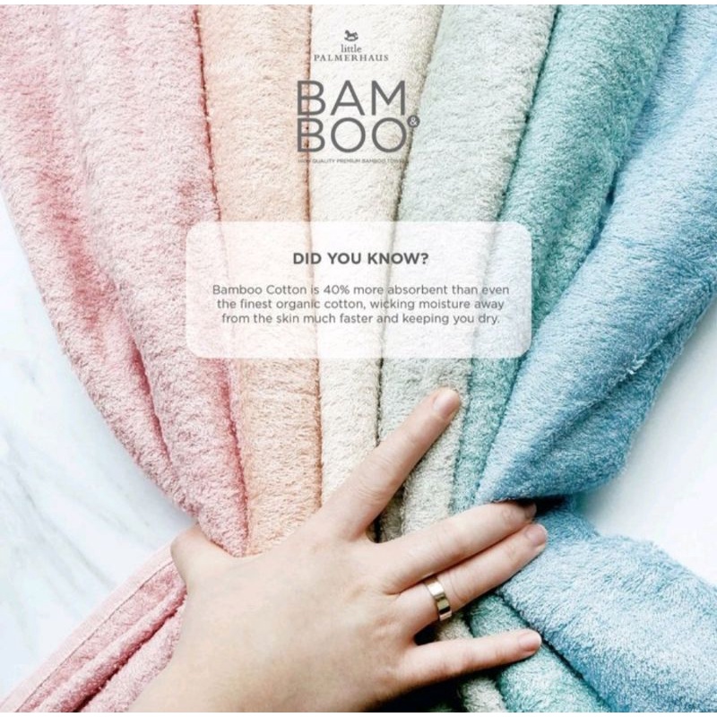 LITTLE PALMERHAUS BAM&amp;BOO Bamboo Towel Baby Kids Handuk Bayi Anak