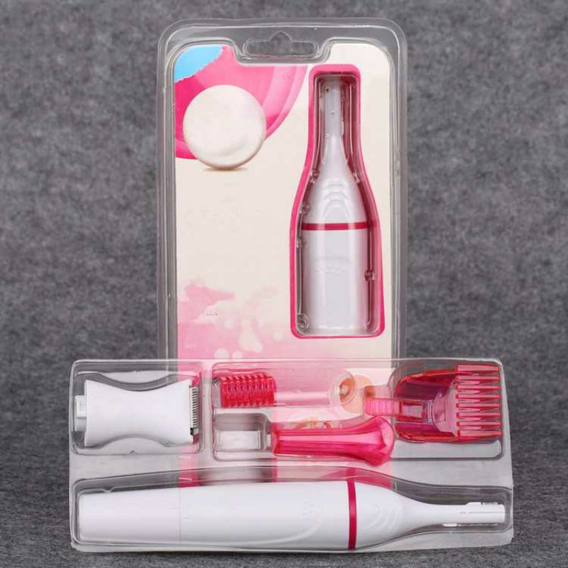 Biutte.co 5in1 Trimmer Shaver Pencukur Bulu Kaki Tangan Hidung Tubuh Ketiak Wajah Wanita Elektrik Serbaguna