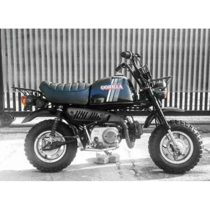 Stikcer Decal Honda Z50 Gorilla Gorila Black Hatesix