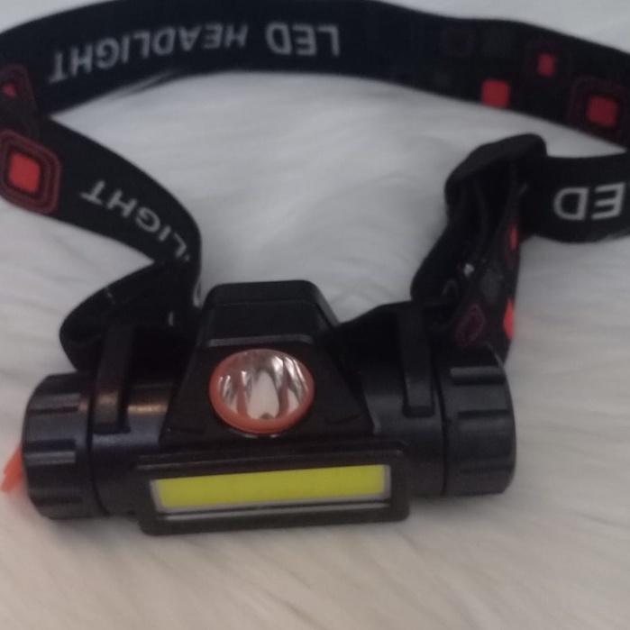 Senter Kepala/Headlamp Led MX-7803 Dilengkapi Cas Usb Dengan 2 Mode Cahaya