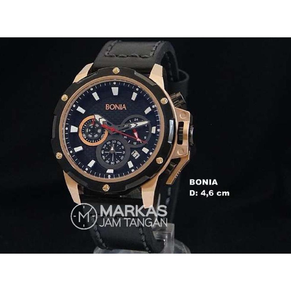 Good28 00 Jam Tangan Pria Bonia Man Bnb 10139 Limited Chronograph Leather Deal Shopee Indonesia