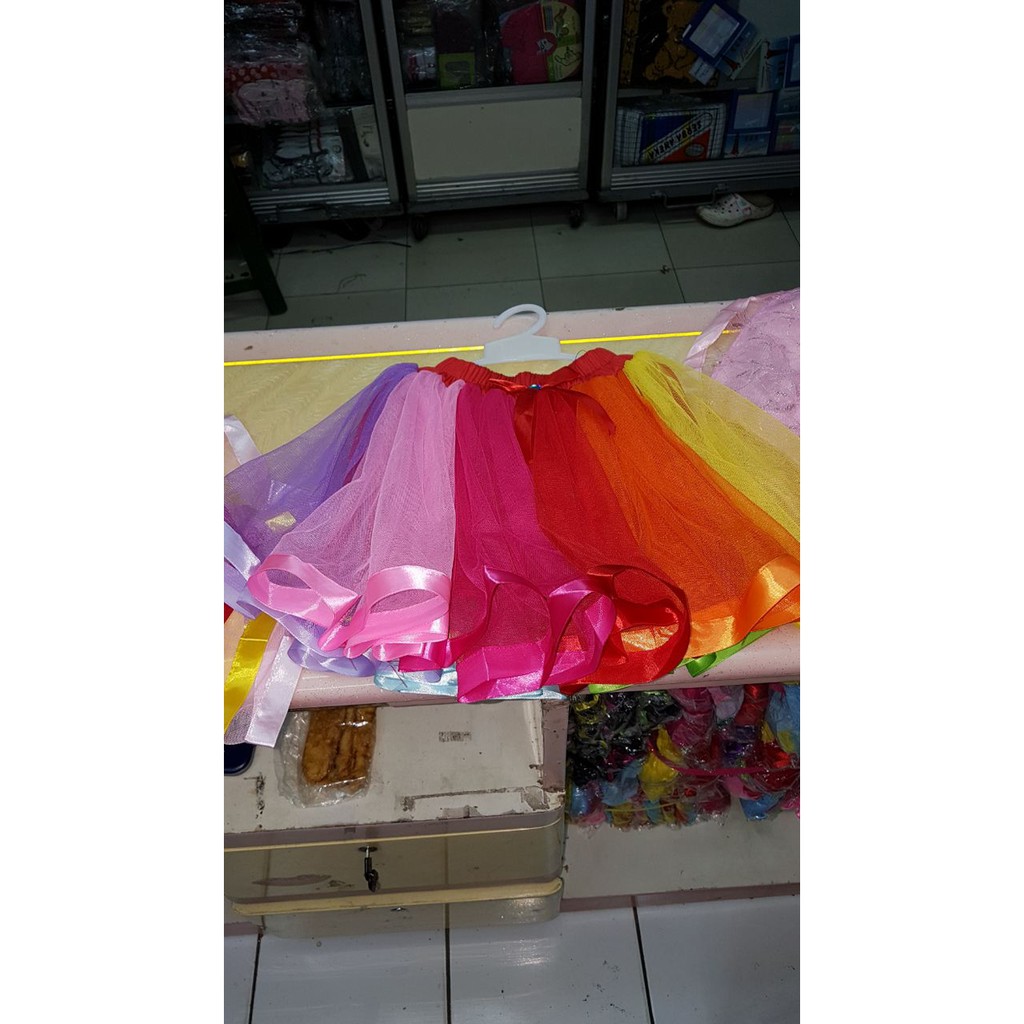 Rok Celana Anak - Basic Skirt Rok Tutu - Rok Anak Perempuan Rok Tutu Anak Pelangi Samping Produk