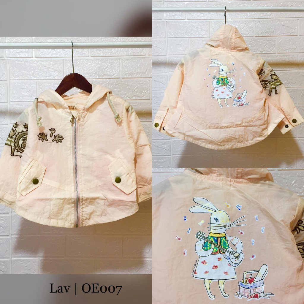 Jaket Parasut Import Anak Perempuan Usia 1th / Outer Anak Cewek Import / OE007