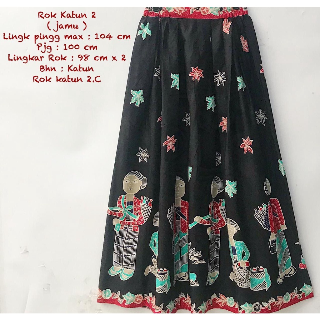 Rok katun batik solo karakter