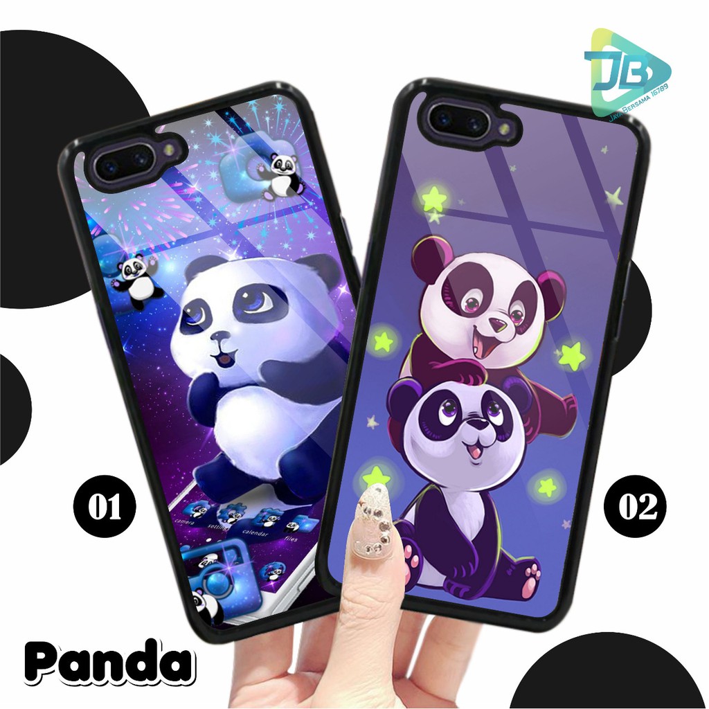 HARDCASE 2D GLOSSY PANDA OPPO VIVO XIAOMI SAMSUNG REALME IPHONE ALL TYPE JB4670