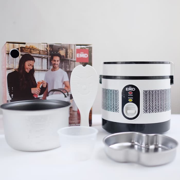 Rice Cooker mini alat menanak nasi merek kecil Digital bisa 3 in 1 serbaguna CRJ1031 J1E1 Lunch Box