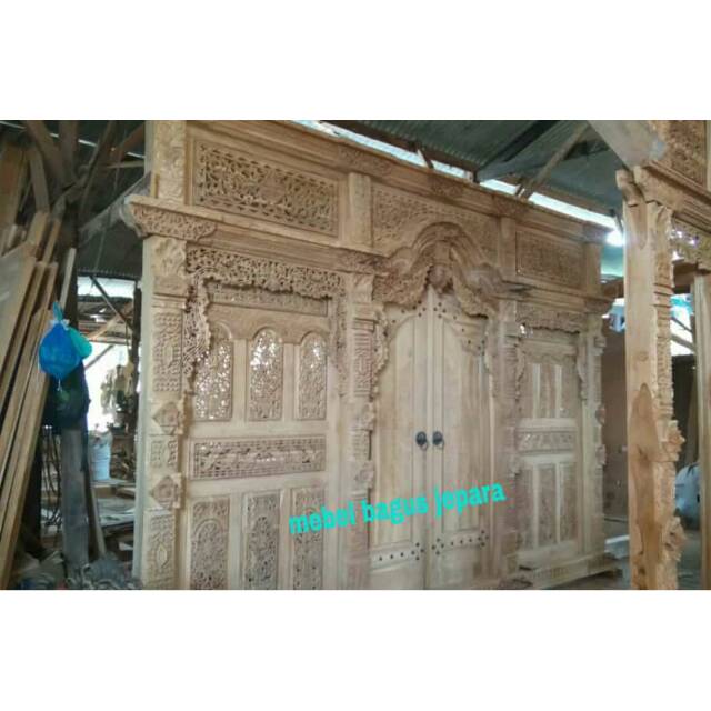 Pintu gebyok 4 meter - pintu gebyok jati - mebel Jepara