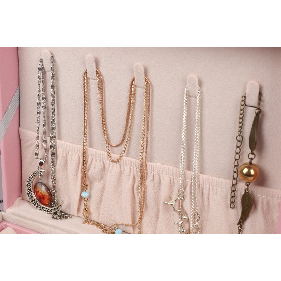 1111 Kotak Perhiasan Travel Jewelry Anting Kalung Cincin Box Penyimpan