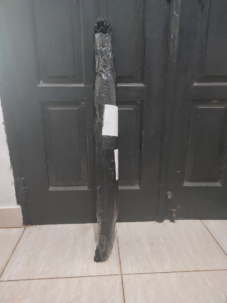 Payung Standard Panjang Luar Dalam Hitam