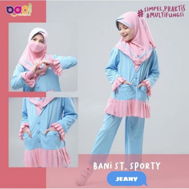 Sporty Jeany | Baju Muslim Sporty | Setelan Baju Anak ORI Bani Batuta