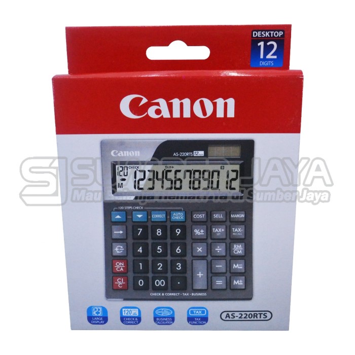 

KALKULATOR CANON AS-220RTS Dekstop calculator AS 220 RTS