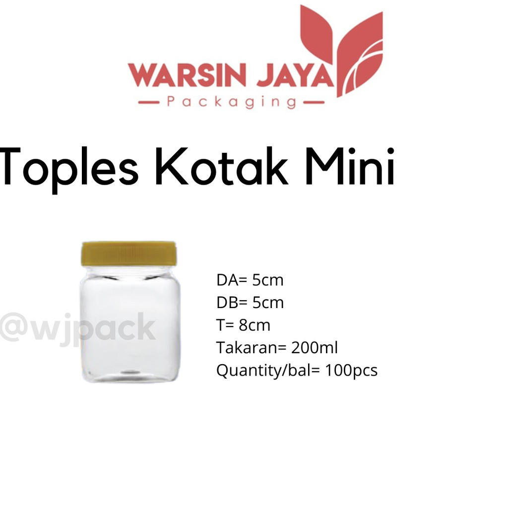 TOPLES KOTAK  MINI 200ML TOPLES KUE KERING BISKUIT SELAI