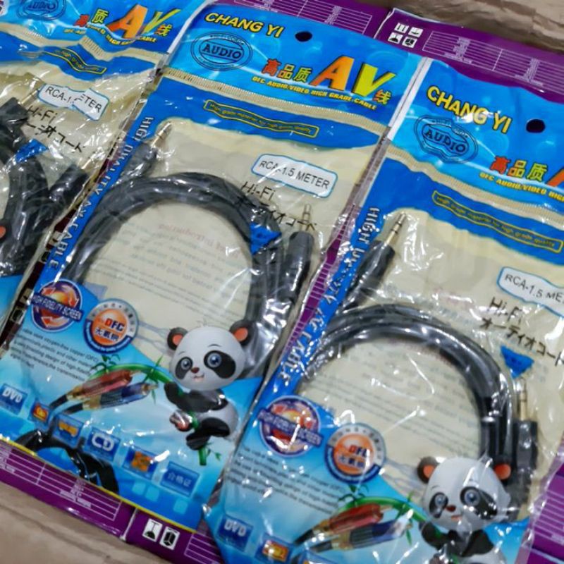 Kabel aux kable rca hp ke lubang aux 3,5mm