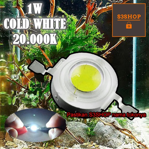 LED 1W Cold White 20000K Emitter Bead HPL Super High Power Cool Putih