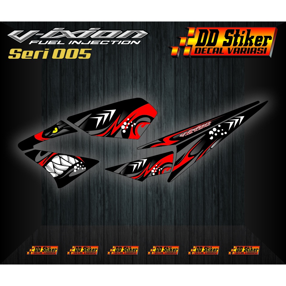 decal striping stiker vixion old lama hiu shark variasi