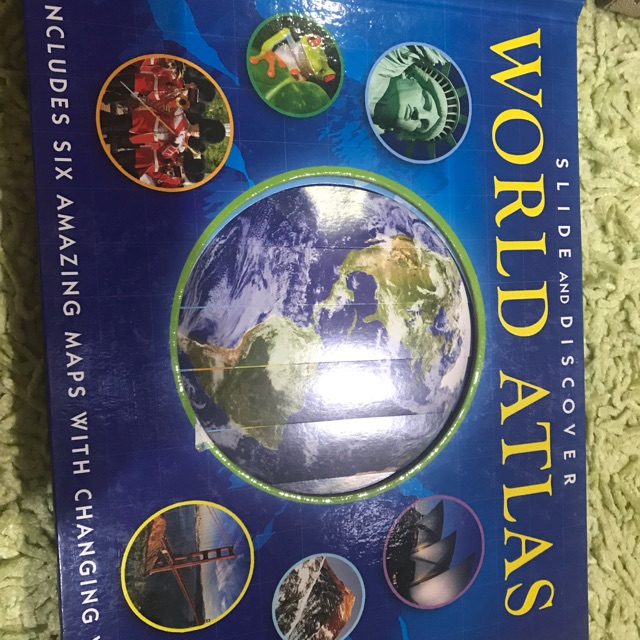 Slide and discover world atlas
