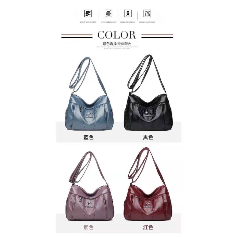 Satu7an T228 Tas Selempang Wanita Fashion Korea Style Sling Bag Women Kulit Sintetis Polyester