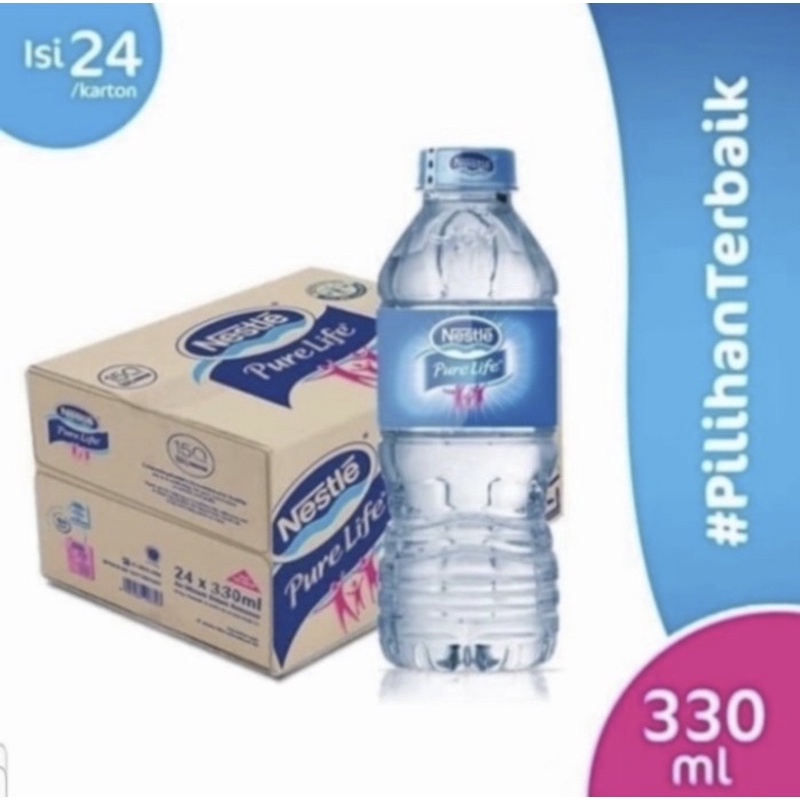 Nestle Pure Life 330 ml Air Minum Kemasan Botol Kartonan 24 pcs Grab Gojek