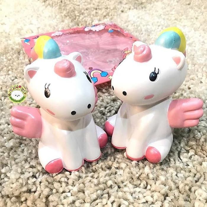 WAWAII UNICORN ORIGINAL SQUISHY / rainbow ori ibloom galaxy slow soft