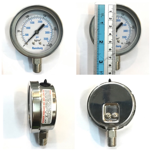 RAS 165 PRESSURE GAUGE MANOMETER RANSBURG