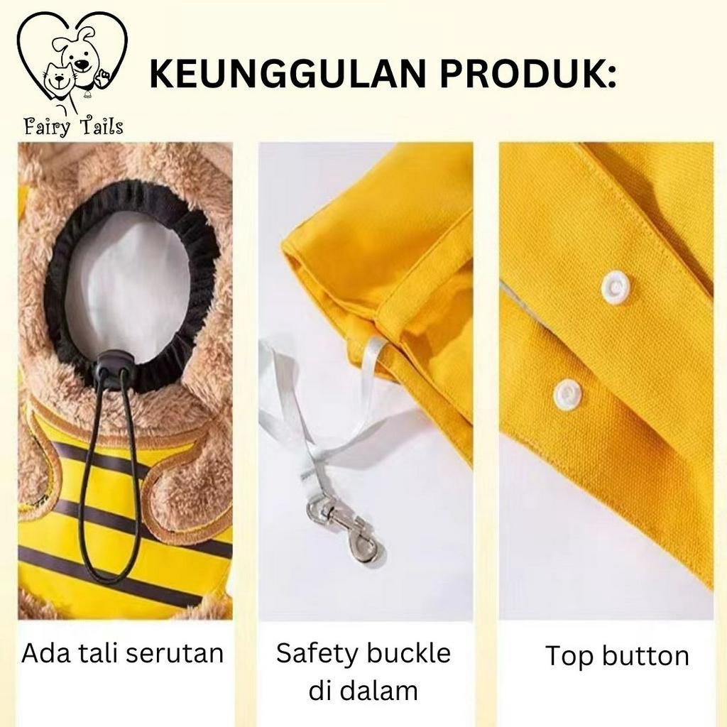 Tas Kanvas Untuk Anabul Anjing dan Kucing Motif Lucu Bahan Lembut Tas Tenteng Jinjing / Tote Bag Pet Carrier For Travel