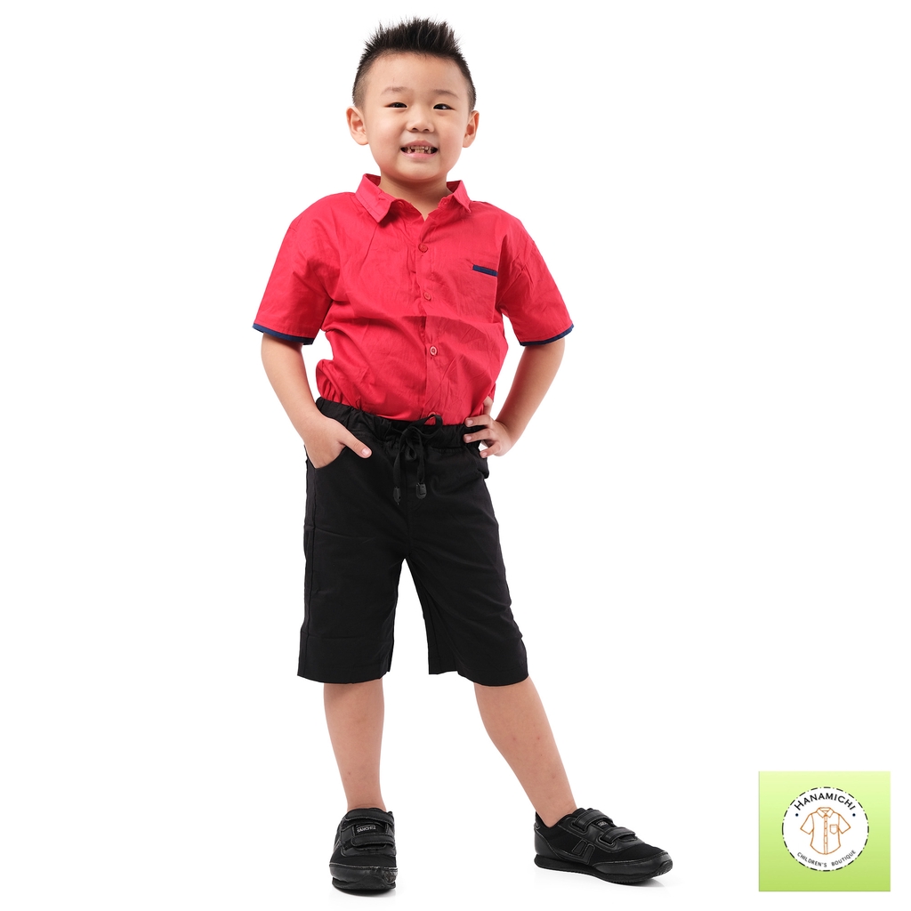 Hanamichi CATO Celana Pendek Chino Anak Motif Polos