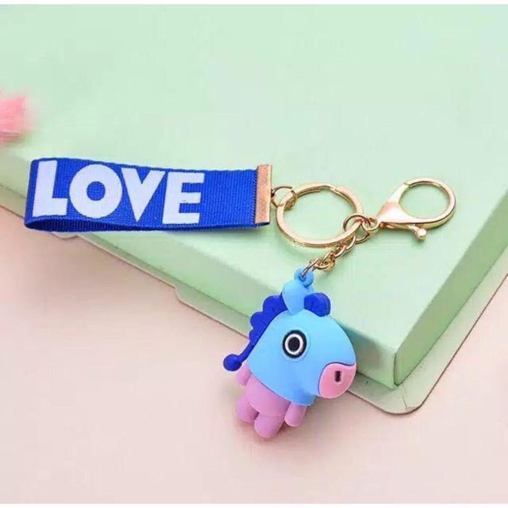 MurmerOfficial A032 Keychain LOVE Gantungan Kunci Korea Boneka BTS Kpop Lucu Aksesoris Tas