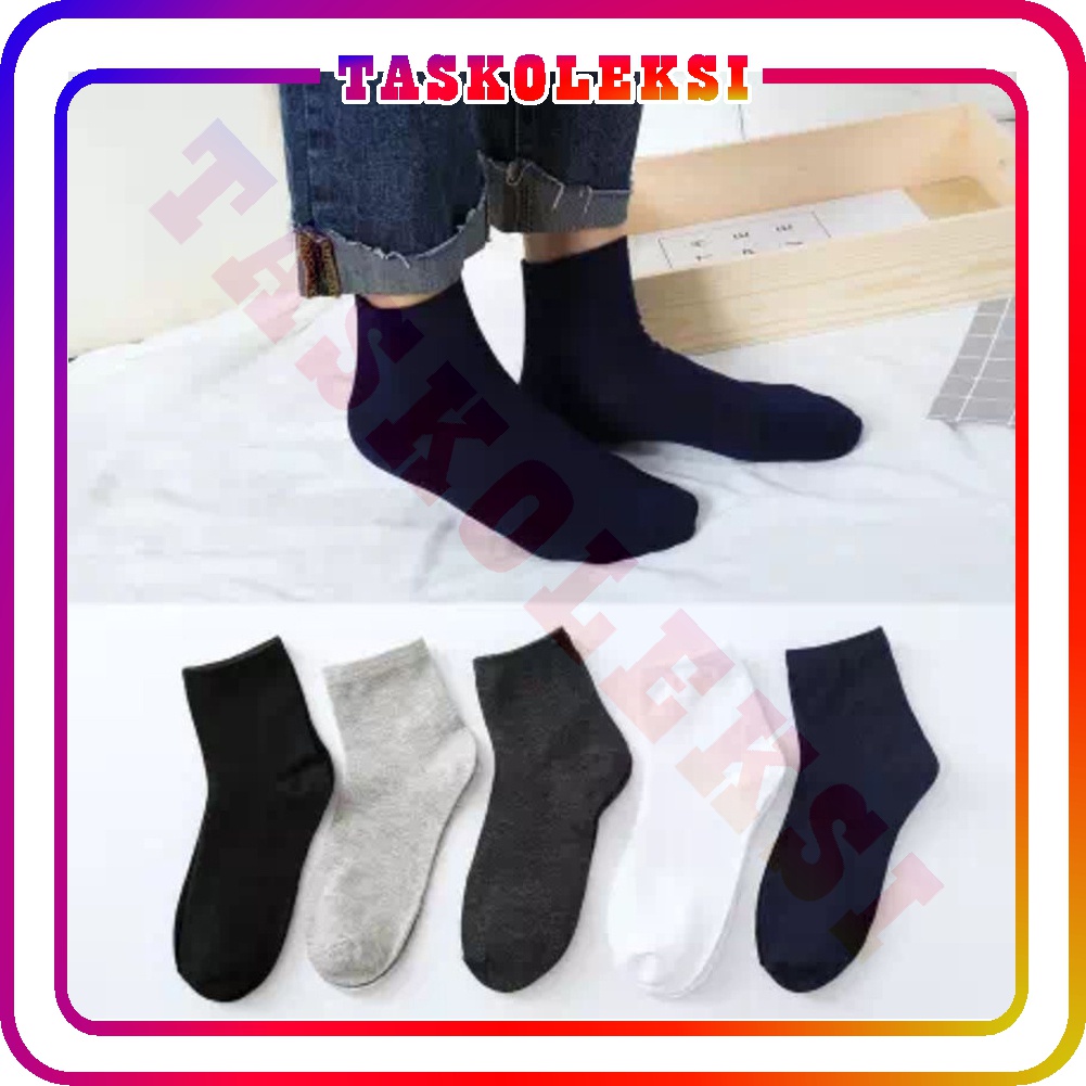 ☛TK☚ R569 Kaos Kaki Pendek Polos Pria Wanita Dewasa Kaos Kaki Kerja Kantoran Unisex