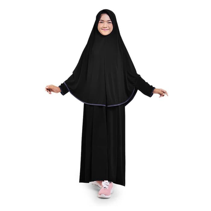  Busana  Muslim  Ngaji Syari  Anak Prempuan Bahan Jersey 