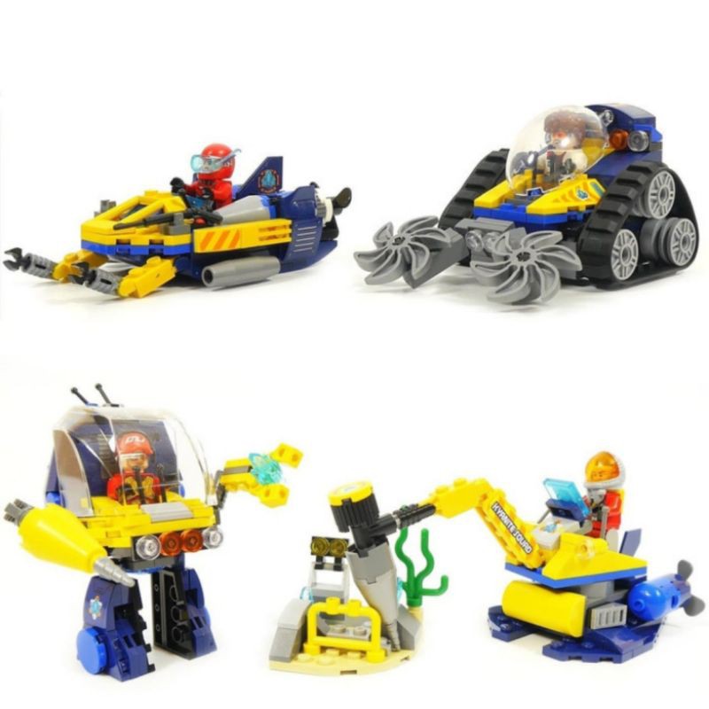 Lego Block Squad Kendaraan Penyelam Harta Karun