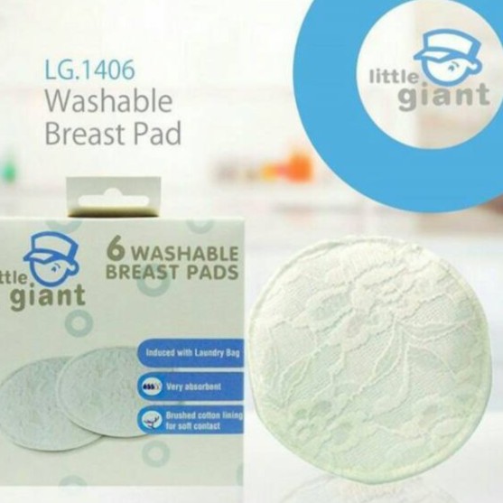 Little Giant Washable Breastpad isi 6pcs 1406