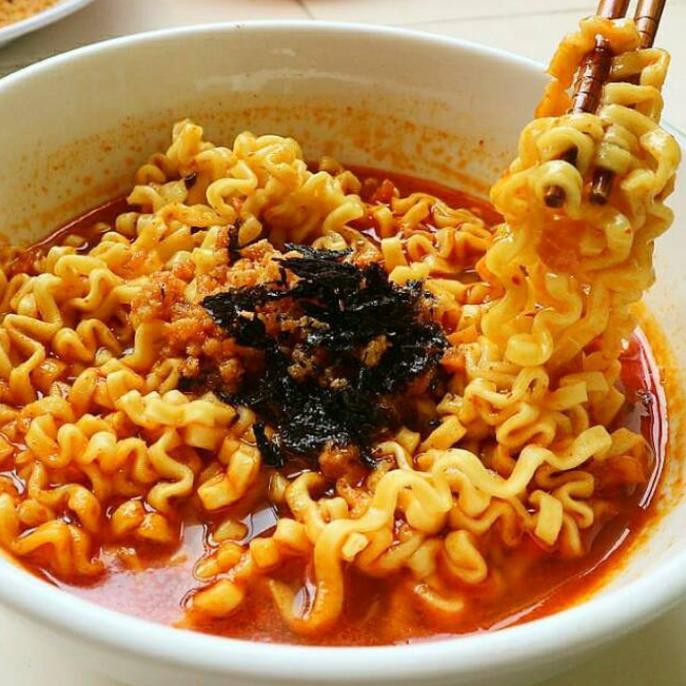 

MIE INSTAN KOREA - RAMEN KUAH ORIGINAL HOT SPICY PEDAS VEGAN/VEGE