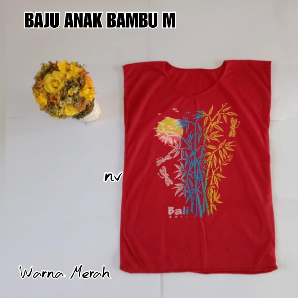 BAJU ANAK BAMBU UK.M ( UMUR 3 - 5 TAHUN )