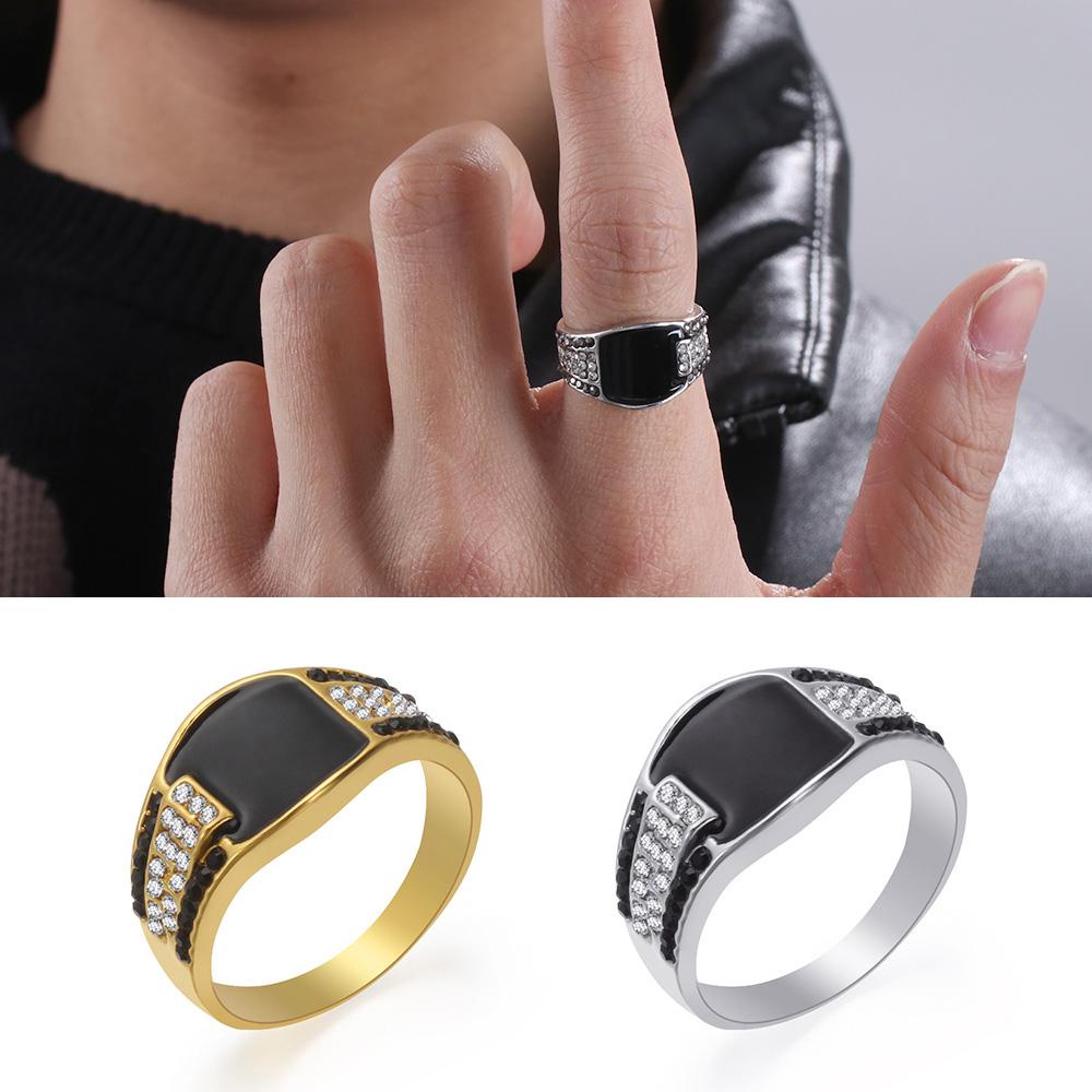 R-flower Hip Hop Ring Freemason totem Vintage Koboi Gothic Motor Biker Hip Hop Two-tone