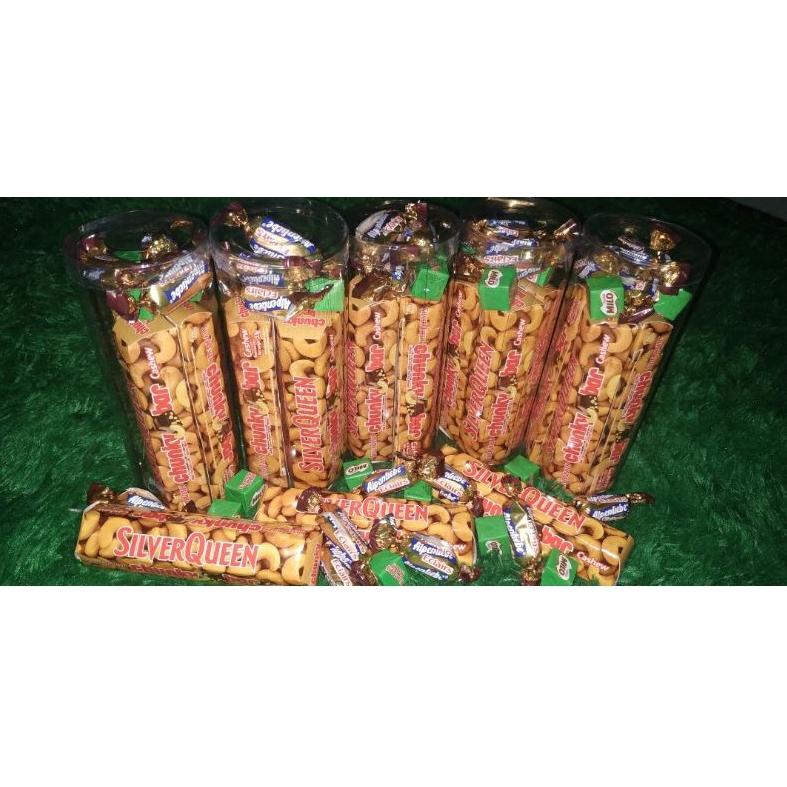 

(PROMO WJ974) Paket Coklat Kado Romantis Hampers Puasa Ramadhan Lebaran Idul Fitri 3pcs Silverqueen Chunky Bar 33gr + 3pcs Milo Cube+3pcs Alpenliebe Eclairs ✪