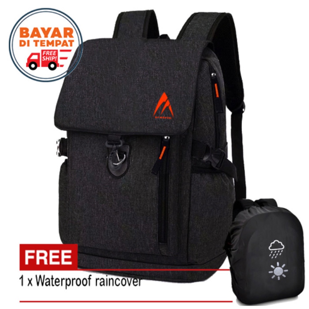 SHOPEE 6.6 SUPER SALE!! Tas Ransel Sekolah Tas Ransel Laptop Tas kantor Backpack Laptop Model Korea Casual Terbaru MK-90 Tas Gendong + Bonus Raincover