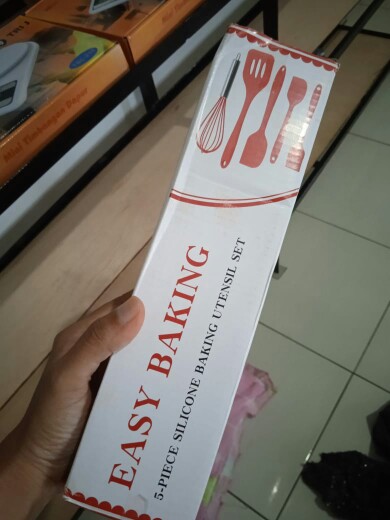 5pc Spatula Silikon / Alat Masak Sutil Set Isi 5 Utensil Silicone Set