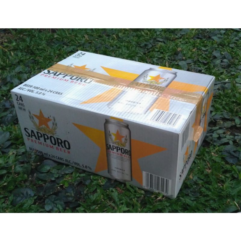 Sapporo beer Sapporo bir Sapporo premium beer 500ml 24can Beer Jepang Beers import 500ml 24 kaleng per box