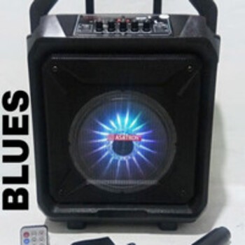 BLUES ASATRON/Speaker Wireless Party Meeting Bluetooth 8&quot;+mic+remote***