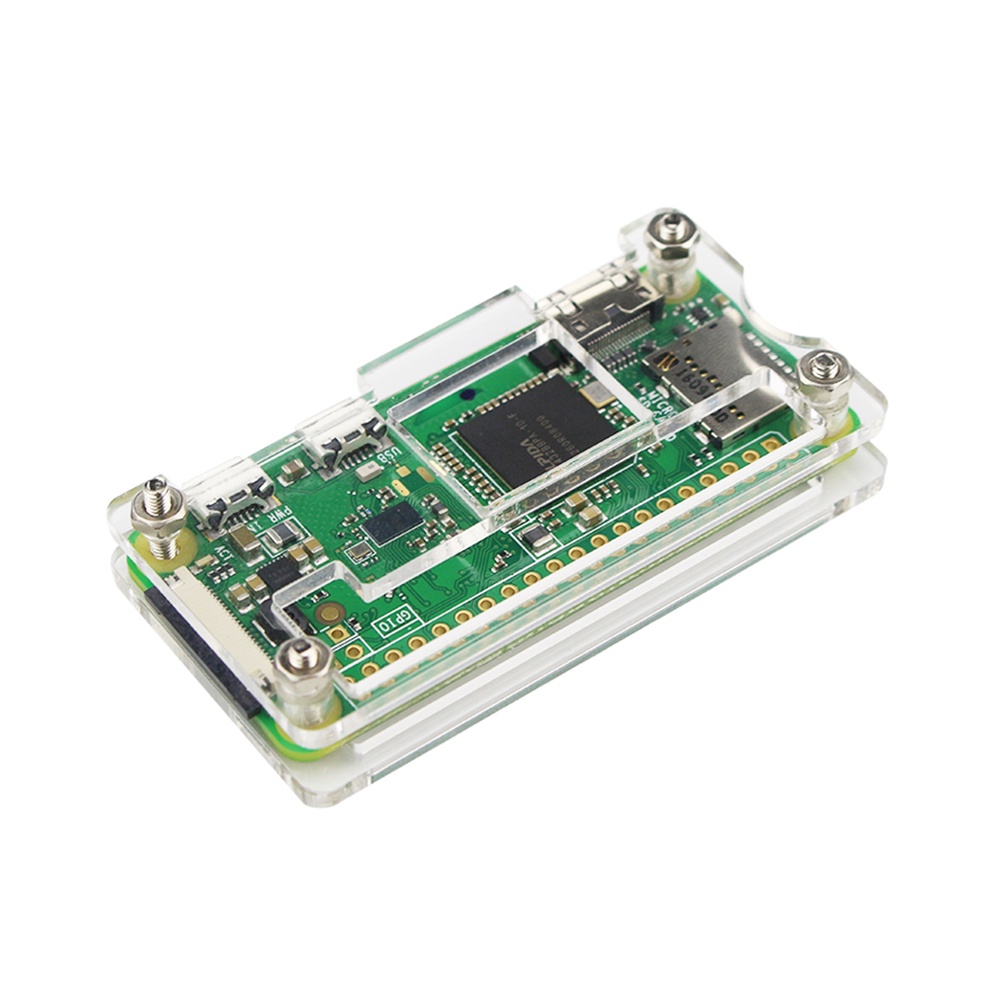 Kotak Akrilik Pelindung Dengan Heat Sink Untuk Raspberry Pi Zero 1.3 / 2 / W / Wh